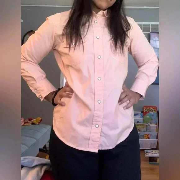 Schmidt Workwear Button down woman’s top - peach - Picture 3 of 10